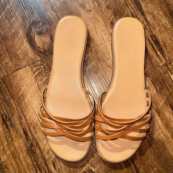Madewell Shoes - Madewell Traci Crisscross Straps Brown Slip On Sandals Women Size 8